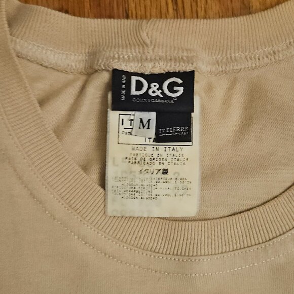 Dolce & Gabbana D&G T Shirt Vintage Men's Medium - Picture 3 of 5